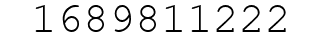 Number 1689811222.