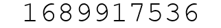 Number 1689917536.