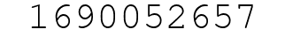 Number 1690052657.