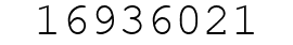 Number 16936021.