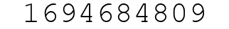 Number 1694684809.