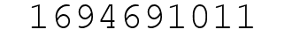 Number 1694691011.