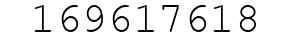 Number 169617618.