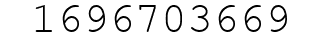 Number 1696703669.