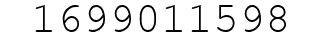 Number 1699011598.