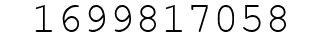 Number 1699817058.