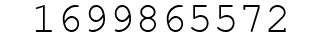 Number 1699865572.