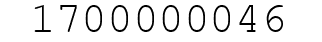Number 1700000046.
