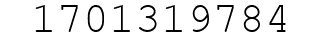 Number 1701319784.