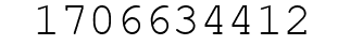Number 1706634412.