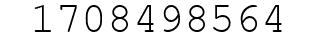 Number 1708498564.