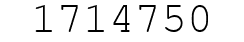 Number 1714750.