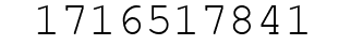 Number 1716517841.