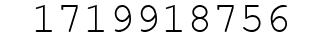 Number 1719918756.