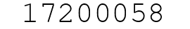Number 17200058.