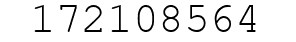 Number 172108564.