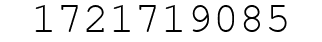Number 1721719085.