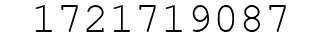 Number 1721719087.