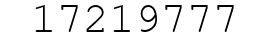 Number 17219777.