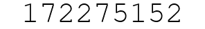 Number 172275152.