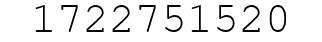 Number 1722751520.