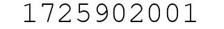 Number 1725902001.