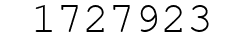 Number 1727923.
