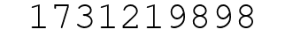 Number 1731219898.