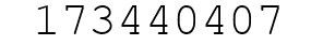 Number 173440407.