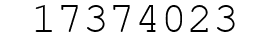 Number 17374023.