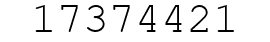 Number 17374421.