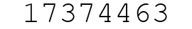 Number 17374463.