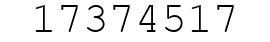 Number 17374517.