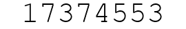 Number 17374553.