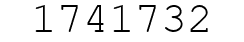 Number 1741732.