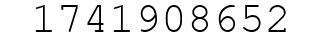 Number 1741908652.