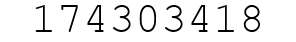 Number 174303418.