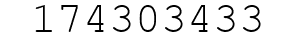 Number 174303433.