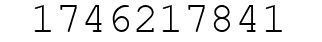 Number 1746217841.
