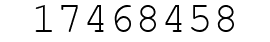 Number 17468458.