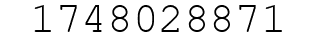 Number 1748028871.