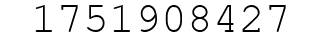 Number 1751908427.