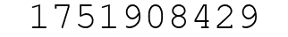 Number 1751908429.