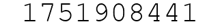 Number 1751908441.