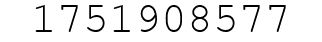 Number 1751908577.