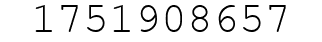 Number 1751908657.