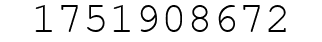 Number 1751908672.