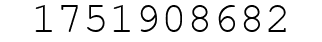 Number 1751908682.
