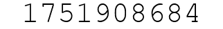 Number 1751908684.