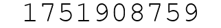 Number 1751908759.